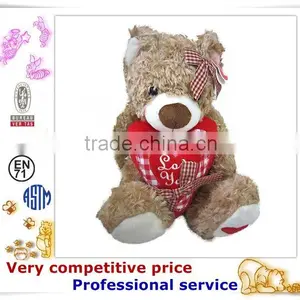 OEM Stuffed Toy,Custom Plush Toys, Stuffed Teddy Bear With Heart Toys thumbnail-4