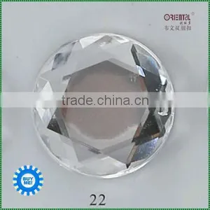 2holes Round Shaped Decorative Acrylic Stones thumbnail-1