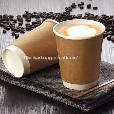 Wholesale Disposable Takeaway Paper Coffee Cups With Lids For Sale thumbnail-1