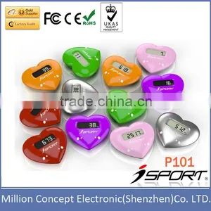 Touch Panel Heart Shaped Pedometer thumbnail-1