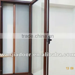 Wanjia Cheap Aluminum Rolling Fly Screen Window thumbnail-1