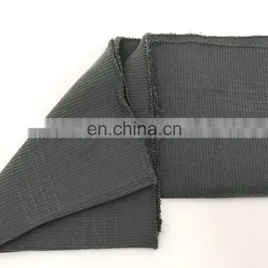 High Stretch Custom Colors Circular 1x1 Polyester Knit Fabric Knitting Rib Cuff thumbnail-4