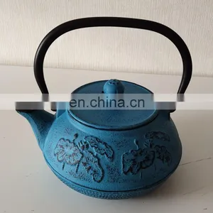 Wholesale Teapot Tea Ware Chinese Antique Enamel Cast Iron Wholesale Teapot thumbnail-5