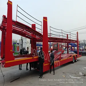 Export Semi-trailer Car Transportation SUV Transport Trailer European Style Trailer thumbnail-1