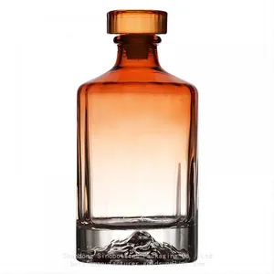 SinoBottles Packaging 500ml 750ml 1000ml Mountain Frame Based Whisky Bottle thumbnail-2