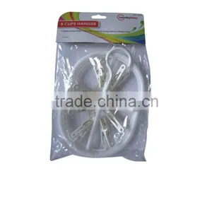 Hot Sale Color Plastic Cloth Hanger Peg Drying Racks (8 Clips) Quality Choice thumbnail-1