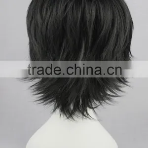 High Quality 35cm Short Black Straight Prince of Tennis Wig Synthetic Anime Wig Cosplay Hair Wig thumbnail-5
