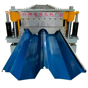 High Quality European Standard Standing Seam Metal Roof Machine Colored Steel Tile Forming Equipment For Sale Factory thumbnail-1