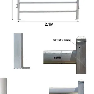 2025 Hot Selling AUS7ft Heavy Duty Livestock Cattle Corral Fence and Horse Round Pen Panels thumbnail-2
