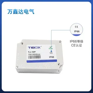 TIBOX ABS Waterproof Junction Box TJ-10Ptransparent Plastic Monitoring Box Power Terminal Outdoor Control Gray Rainproof Box thumbnail-3
