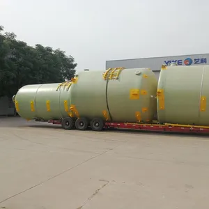 Food Grade Fiberglass Reinforced Plastic FRP Storage Tank Non-Toxic FRP Vessel for Food Liquid Storage thumbnail-1