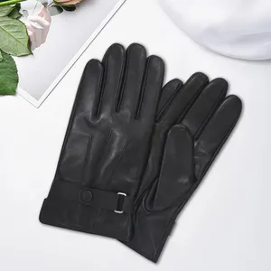 Factory Custom Hot Sale Goat Sheep Skin Leather Glove High Quality Breathable Glove Hands Warm thumbnail-5
