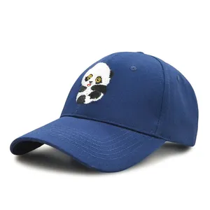 Maßgeschneiderte Panda-Baseballmützen mit Stickerei-Logo, hochwertige Sportmützen thumbnail-3