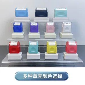 Flash Stamp Round Plastic WES Custom Text Design for Corporate Seals Financial Stamps Business Authentication Office Use thumbnail-4