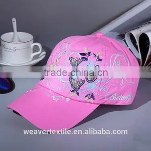 Fshion BUTTERFLY FLOWERS Cotton Embroidery Baseball Caps thumbnail-4