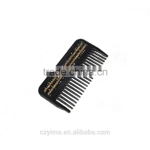 Hot! Bling Horse Mane & Tail Comb With Yellow Black Rhinestone/saddlery thumbnail-1
