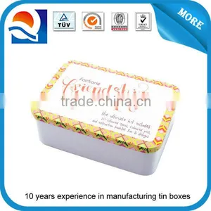 CMYK Printing Tin Box With Food Grade Rectangular Shape Tin Box thumbnail-1