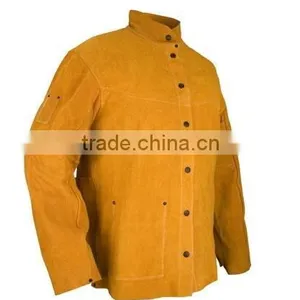 Welding Clothing / Working Leather Jackets / Cow Split Leather Welding Jackets thumbnail-1
