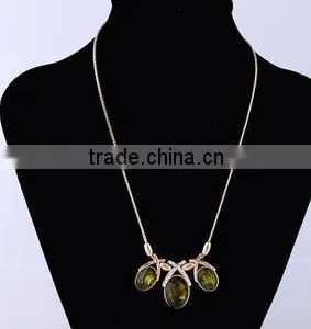 2016 Fashion Long Chain Crystal Pendant Necklace Simple Design Women Jewelry thumbnail-2