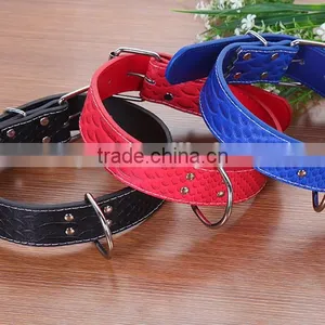 Pet Supplies Snake Leather Collar 3.5 Snakeskin Grain Collar Wholesale thumbnail-4
