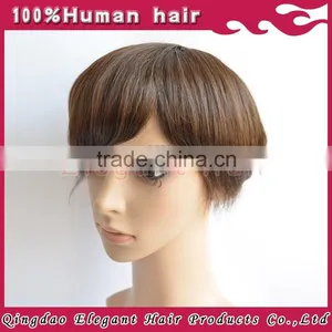 Qingdao Factory Bleached Knots 100% Human Hair Swiss Lace Toupee thumbnail-3