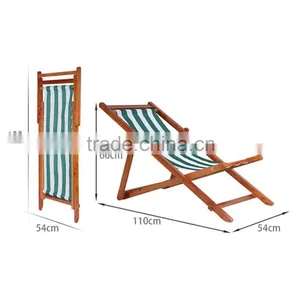 Outdoor Cheap Beach Chairs Wholesale Canvas And Wood Beach Chairs Folding Wooden Beach Chair Canvas Quality Choice thumbnail-6