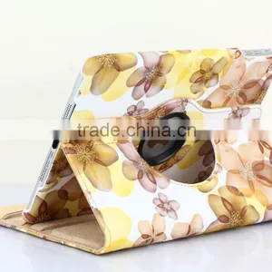 Fashion Peach Flower Series For IPad Mini 4 Flip Leather Case 360 Degree Rotation Case TB-0004 thumbnail-3