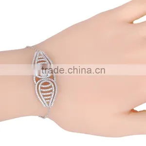 CYW Hot Selling Micropave Setting Silver Linellae Ss925 Bracelet in Spanish thumbnail-2