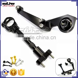 BJ-SDA-001 High Quality CNC Aluminum Motorcycle Adjustable Steering Damper Mounting Kits for Yamaha YZF R3 2015 thumbnail-1