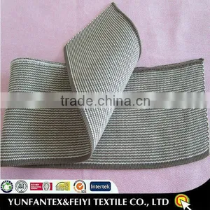2015 Latest Italy Design 100 Cotton 2x2 Jacket Style Heavy Knitted Striped Rib for Collar Waistband thumbnail-1