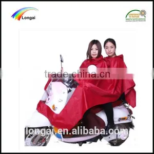 Waterproof Durable King Size Bicycle Pvc Raincoat Poncho for Sale thumbnail-3