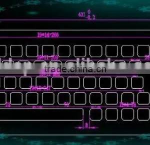 Customize Design Branded Metal Spanish Keyboard With Trackball thumbnail-2