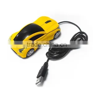 Optical USB Mouse Car Sharpe Wired Mouse Computer Mouse Corded Mouse 3 Buttons Optical Tracking thumbnail-1