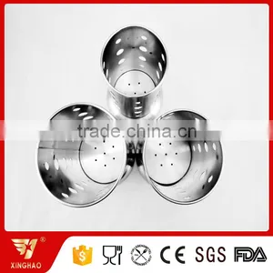 Multifunctional 0.6 MM Thick Stainless Steel Utensil Holder With Base for Modern Kitchen thumbnail-2