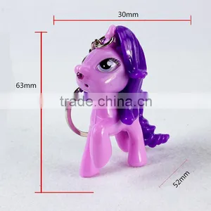 Cartoon Horse Character LED Light Flash Keychain thumbnail-3