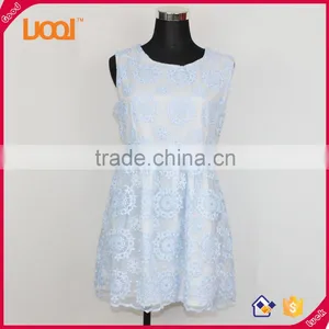New Fashion Sleeveless Women Fashion Lace Dress Girls' Dress thumbnail-1