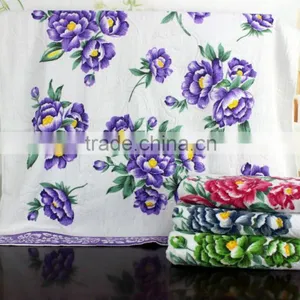 100% Cotton Velour Printed Bed Sheets thumbnail-1
