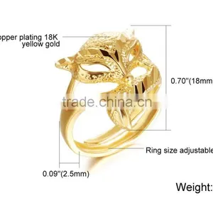 Saudi Arabia Gold Wedding Ring Price Fox Design 4 Gram Gold Ring Quality Choice thumbnail-2