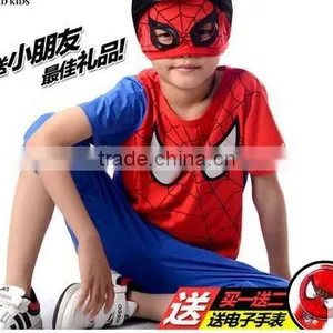 The 2015 Boys in the Summer Wear Suits New Children Children Cartoon Short Sleeved Spider Man Two Piece thumbnail-2