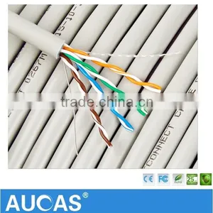 Cat5e 4 Pair Net Work Cable Cat6 2 Pair FTP UTP Twisted Network Cable Light Gray Color thumbnail-2