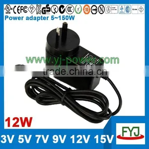 Wall Plug Universal Power Adapter 9v 1a Approved CCC CE UL FCC GS C-TICK PSE SAA KC BS thumbnail-5