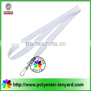 White Tube Lanyards With J Hook for Exhibition thumbnail-1
