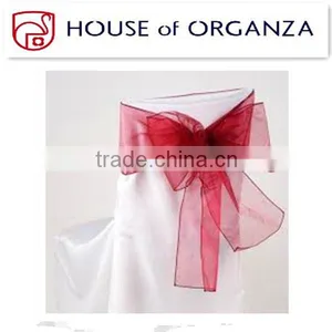 Wholesale Organza Chair Sash for Wedding Decoration thumbnail-1
