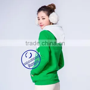 2015 Custom Lady's Fashion Pullover Fleece Printed Sweatshirts Hoodies thumbnail-5