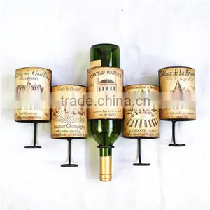 13A471NAD Decorative Wall Mounted Metal Wine Holder thumbnail-1