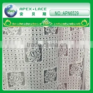 Indian Lace Fabrics in Rolls/swiss Voile Lace in Switzerland-APN6529 thumbnail-1