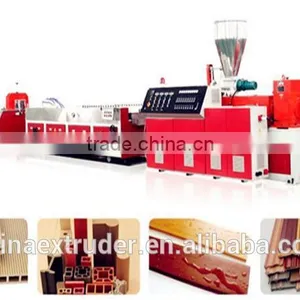 Wood Powder Material Based Panels Machinery/wpc Profile Machine thumbnail-2