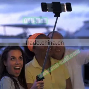 New Premium LED Light Unreal Automated Extension Bluetooth Selfie Stick With Fan thumbnail-5