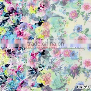 Hot Selling Fashion Multi-colored Dyed Embroidery Fabric/lace Fabric/mesh Fabric /colorful Fabric for Women's Dress thumbnail-3