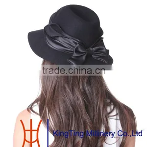 Floppy 100% Wool Felt Women Hat thumbnail-2